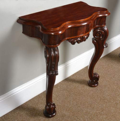 Mahogany Console Table Off Small Proportions