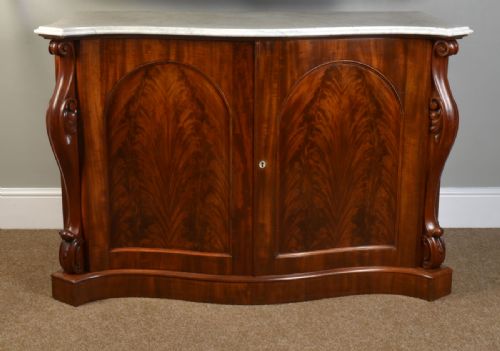 Victorian Antique Two Door Mahogany Chiffonier