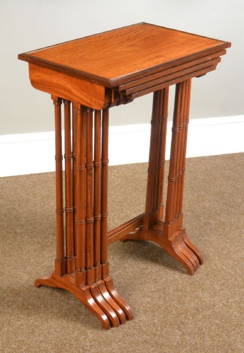 Nest of Four Satinwood Tables