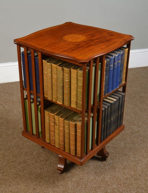 Edwardian Mahogany Revolving Bookcase
