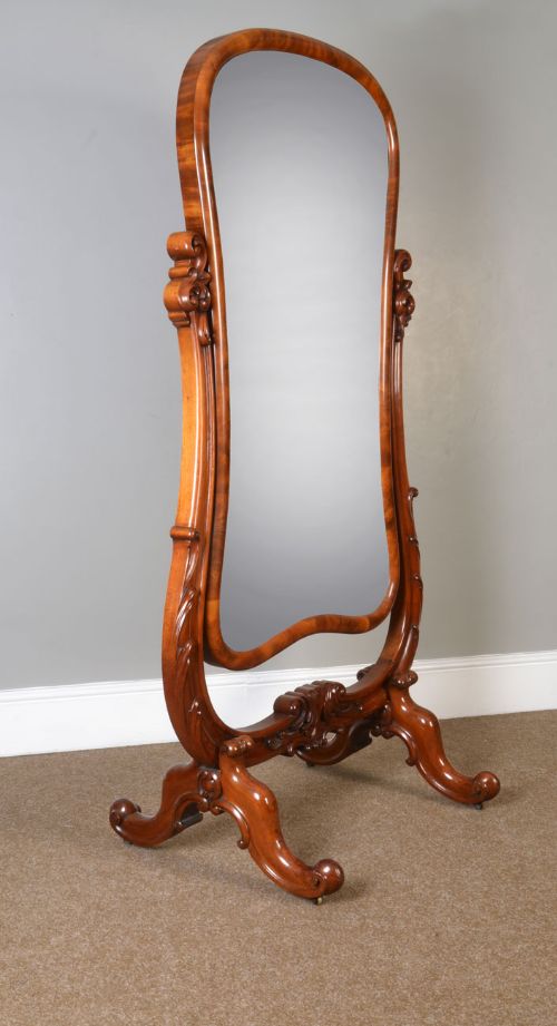 Mahogany Cheval Mirror