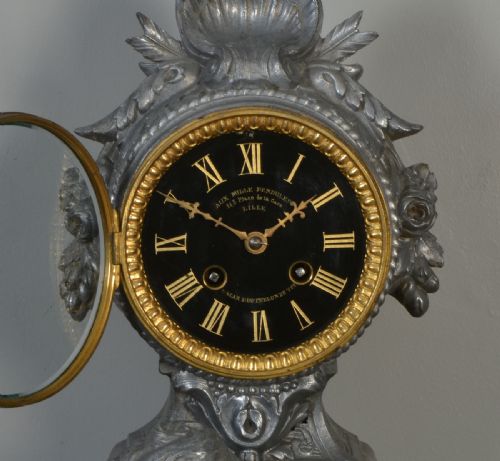 FRENCH MANTEL CLOCK LE PREMIER MIROIT SIGNED FRANCOIS MOREAU - ADDITIONAL PHOTO 2