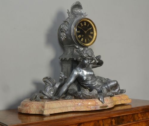 FRENCH MANTEL CLOCK LE PREMIER MIROIT SIGNED FRANCOIS MOREAU - ADDITIONAL PHOTO 3