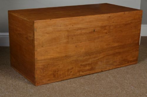 Large Victorian Camphor Wood Trunk Coffee Table