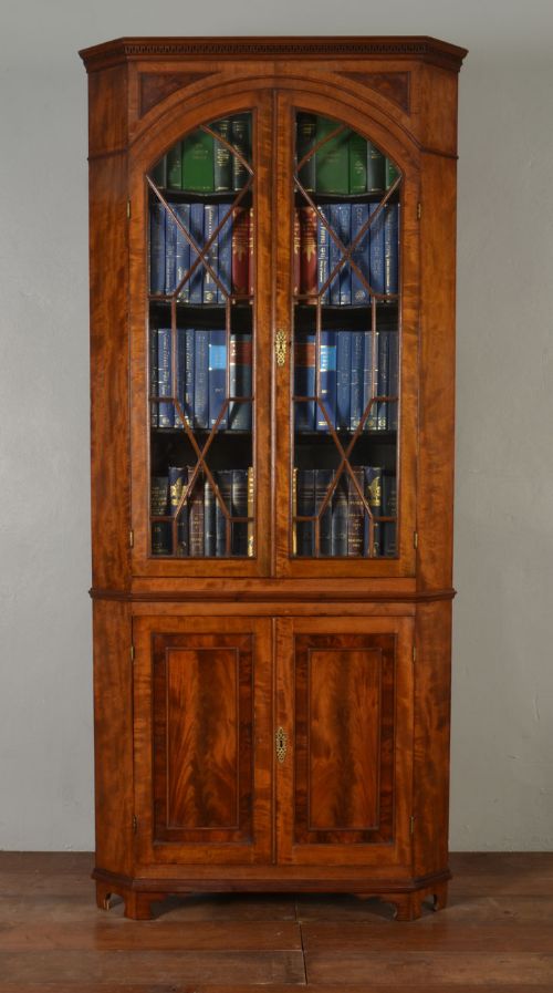 Mahogany Corner Display Cabinet