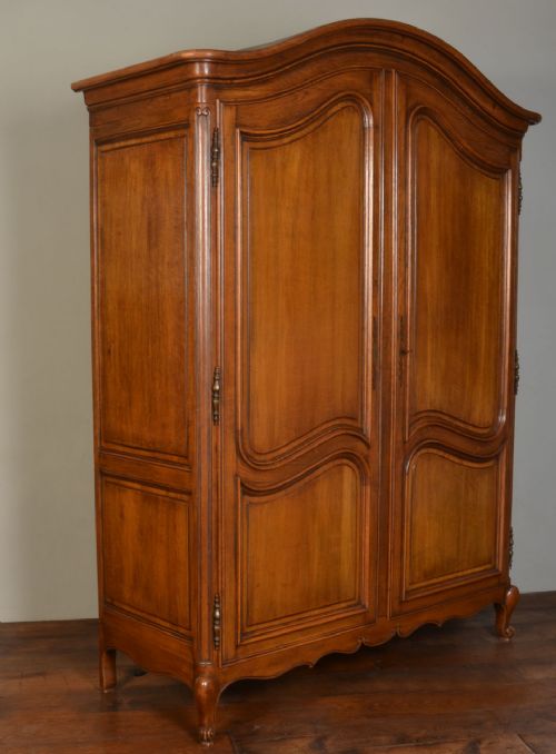 French Provincial Oak Armoire