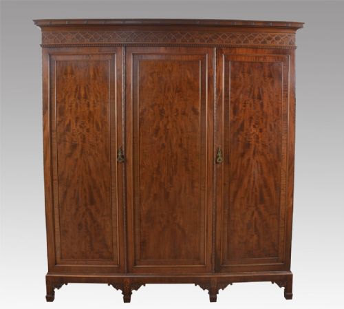 Mahogany Three Door Wardrobe