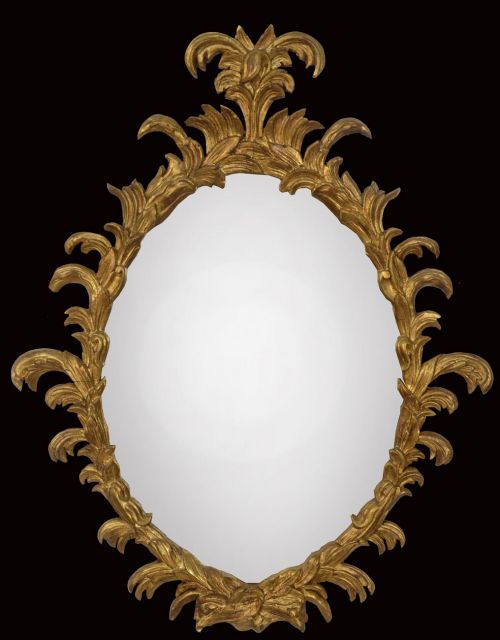 George III Carved Giltwood Wall Mirror