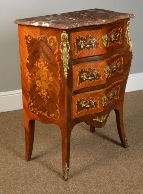 Kingwood and Marquetry Commode