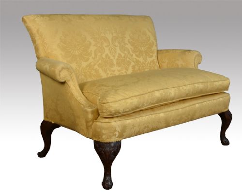 George II Style Walnut Frame Settee