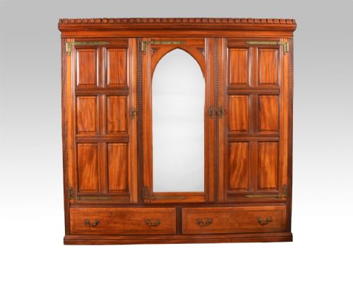 Gothic Three Door Wardrobe