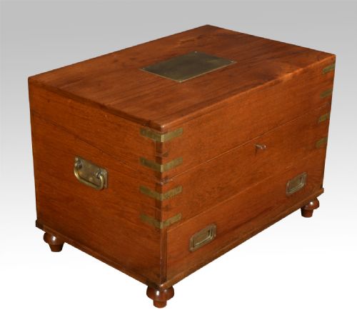 Brass-bound Teak Medical Chest a J Wright & Co Liverpool