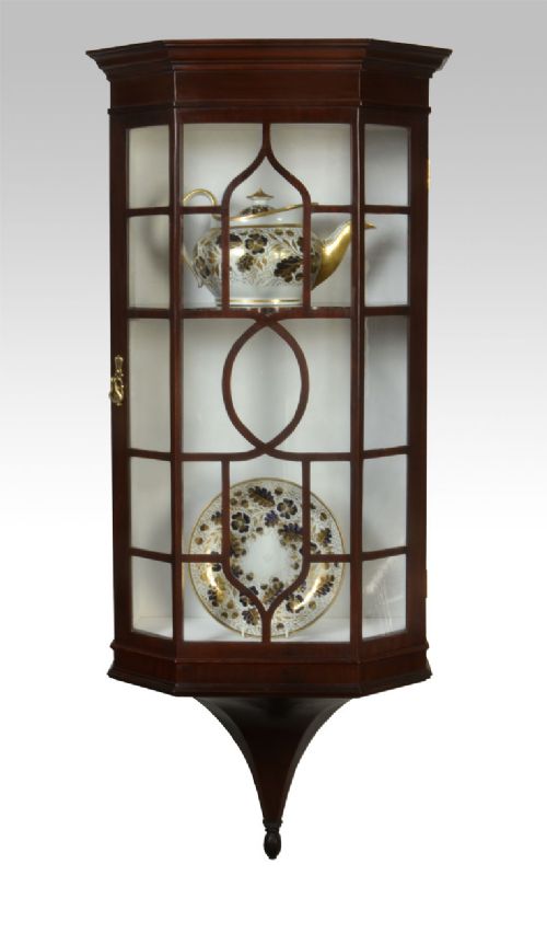 

Victorian Mahogany Wall Hanging Display Cabinet