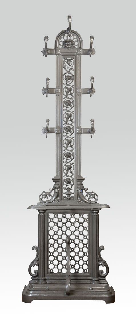 Coalbrookdale Style Cast Iron Hall Stand