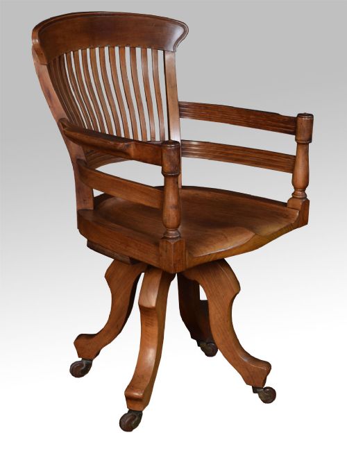 Walnut Office / Captain’s Revolving Desk Chair