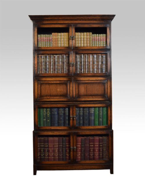 Oak Sectional Bookcase by E.s.a London