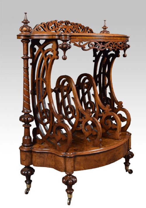 Victorian Walnut Canterbury