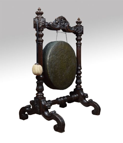 Victorian Carved Oak Dinner Gong