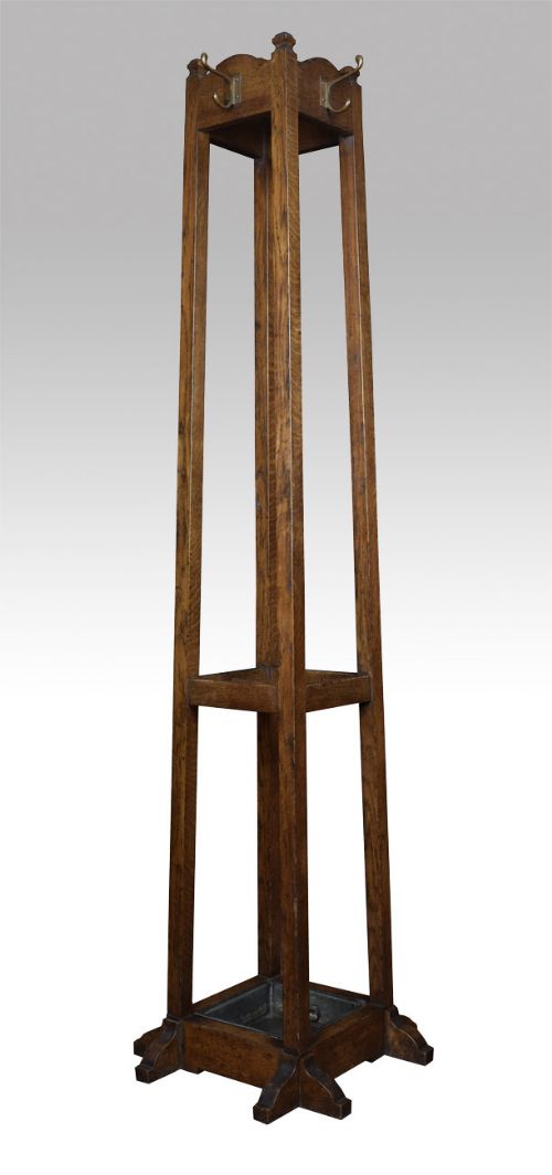 Oak Hat and Coat Stand