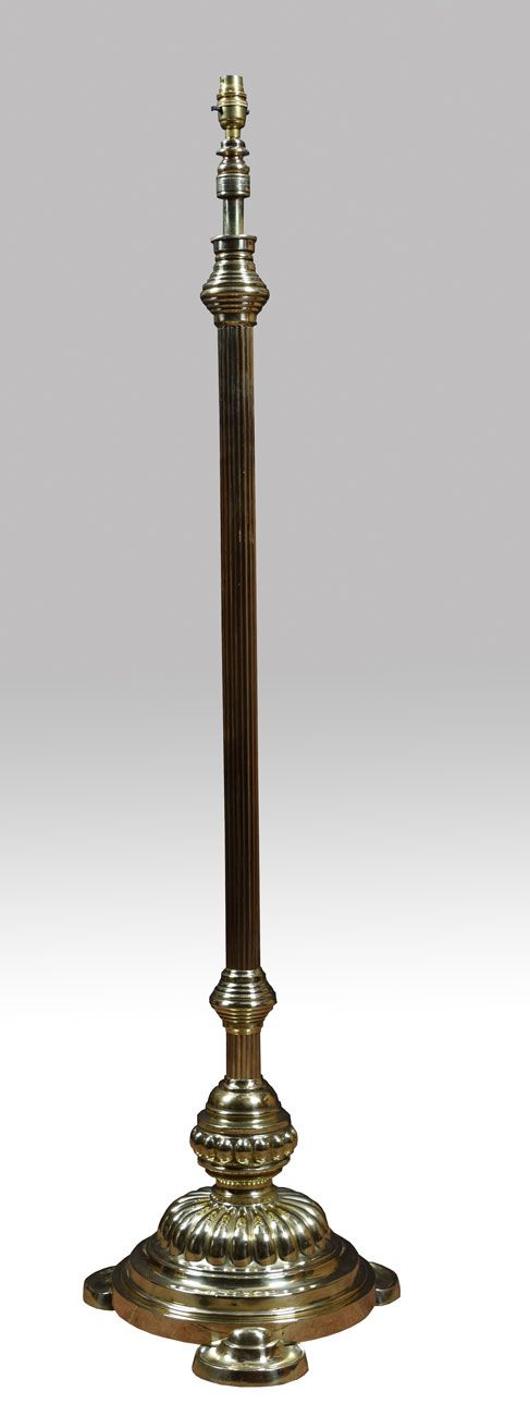 Victorian Brass Standard Lamp