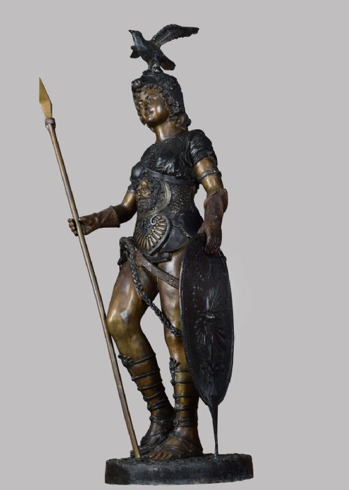 Large Cast Bronze Figure of Boudicca