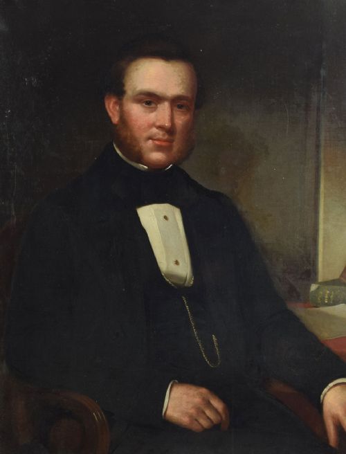 Victorian Oil on Canvas Portrait