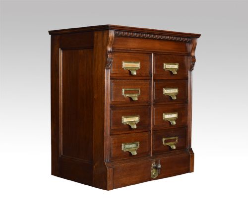 Eight Draw Walnut Shannon Filing Cabinet
