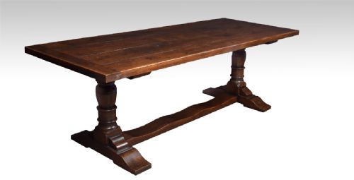Large Oak Refectory Dining Table