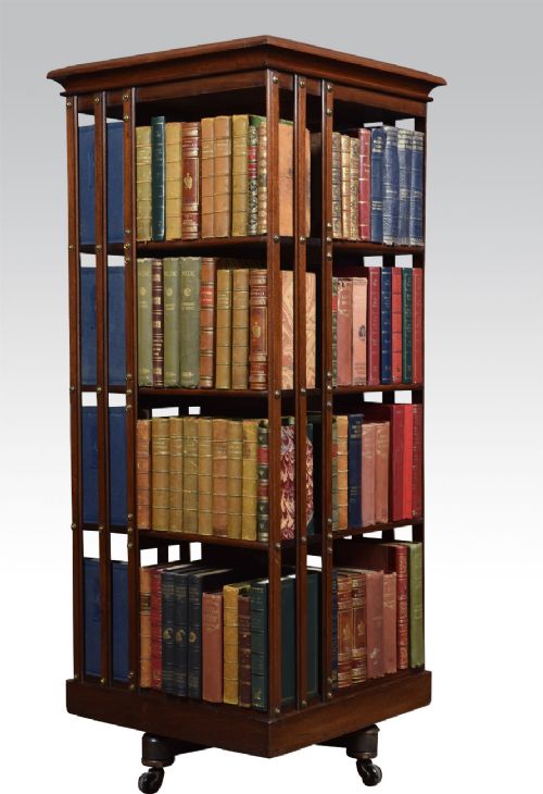 Large Mahogany Revolving Bookcase