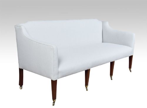 Georgian Mahogany Framed Upholstered Settee