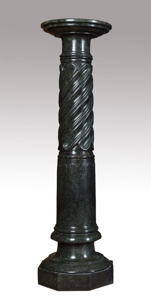 Late 19th Century Serpentine Marble Column