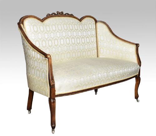 Late Victorian Inlaid Two Seater Sofa