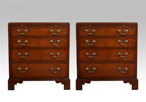 Pair of Small Mahogany Bedside Chests