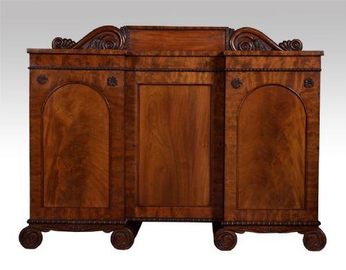 William IV Mahogany Three Door Sideboard