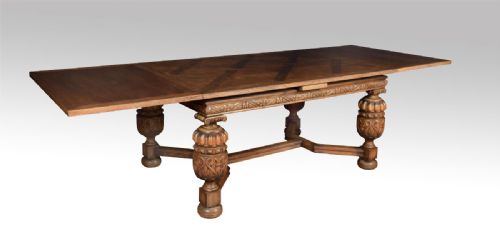 Oak Drawer Leaf Refectory Dining Table