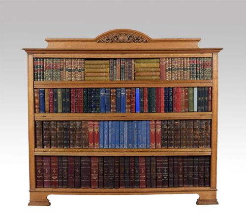 Arts and Crafts Oak Open Bookcase