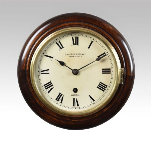 Mahogany Wall Clock by Camerer Cuss & Co