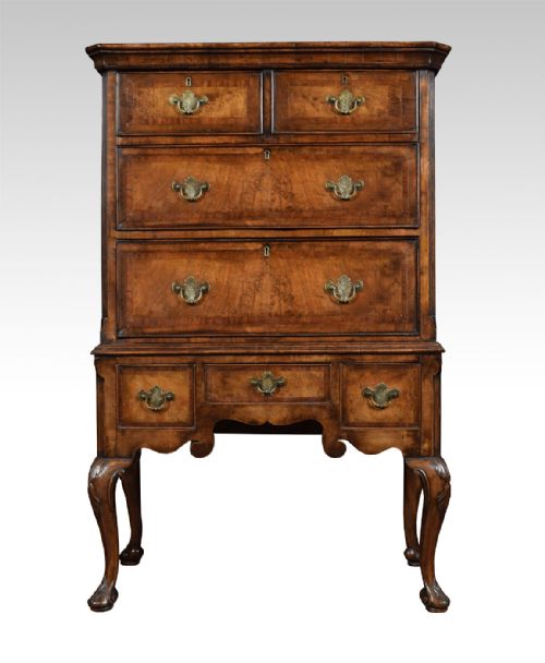 Queen Ann Walnut Chest on Stand
