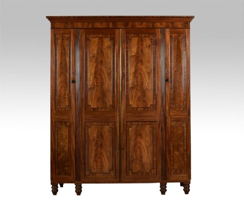 George IV Mahogany Wardrobe, Attributed to Thomas Dowbiggin of Mount Street, London