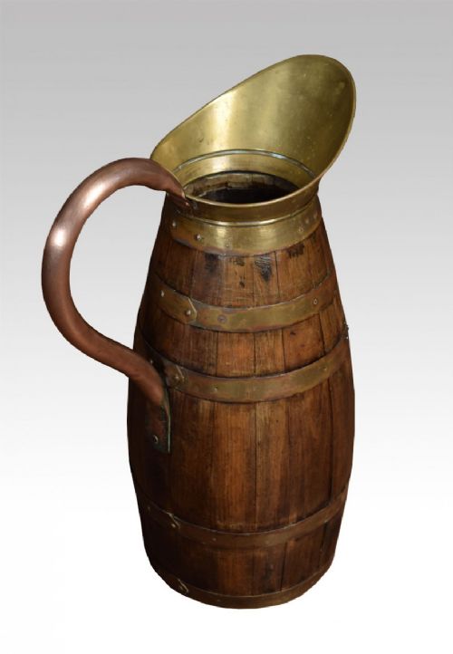 Oak Brass Bound Cider Jug