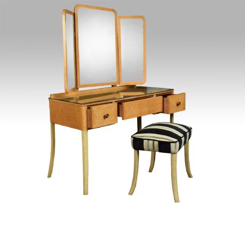 Art Deco Birdseye Maple Dressing Table