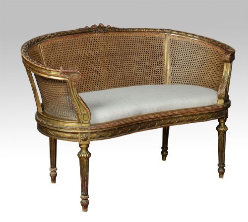 French Louis XVI Style Canape Settee