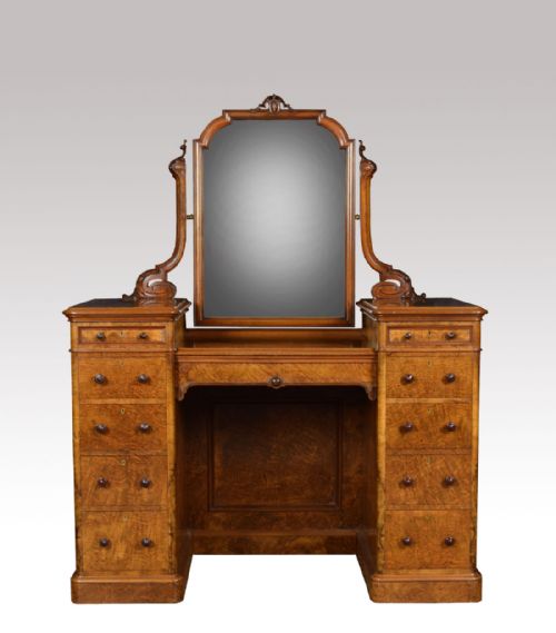 19th Century Burr Walnut Dressing Table