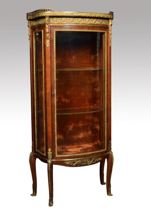 Late 19th Century Single Door Display Cabinet of Small Proportions
