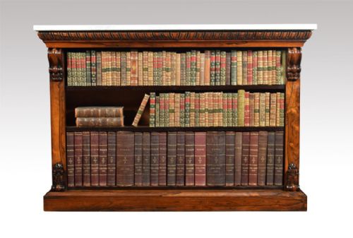 Regency Rosewood Open Bookcase
