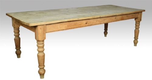 Large Pine Kitchen Dining Refectory Table