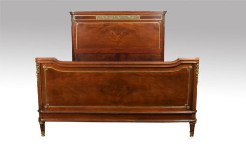 French Mahogany Double Bed
