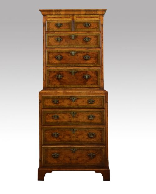Walnut Tallboy / Chest on Chest