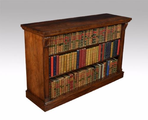 Regency Rosewood Open Bookcases of Small Proportions