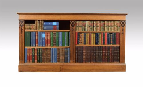 Low Oak Open Bookcase